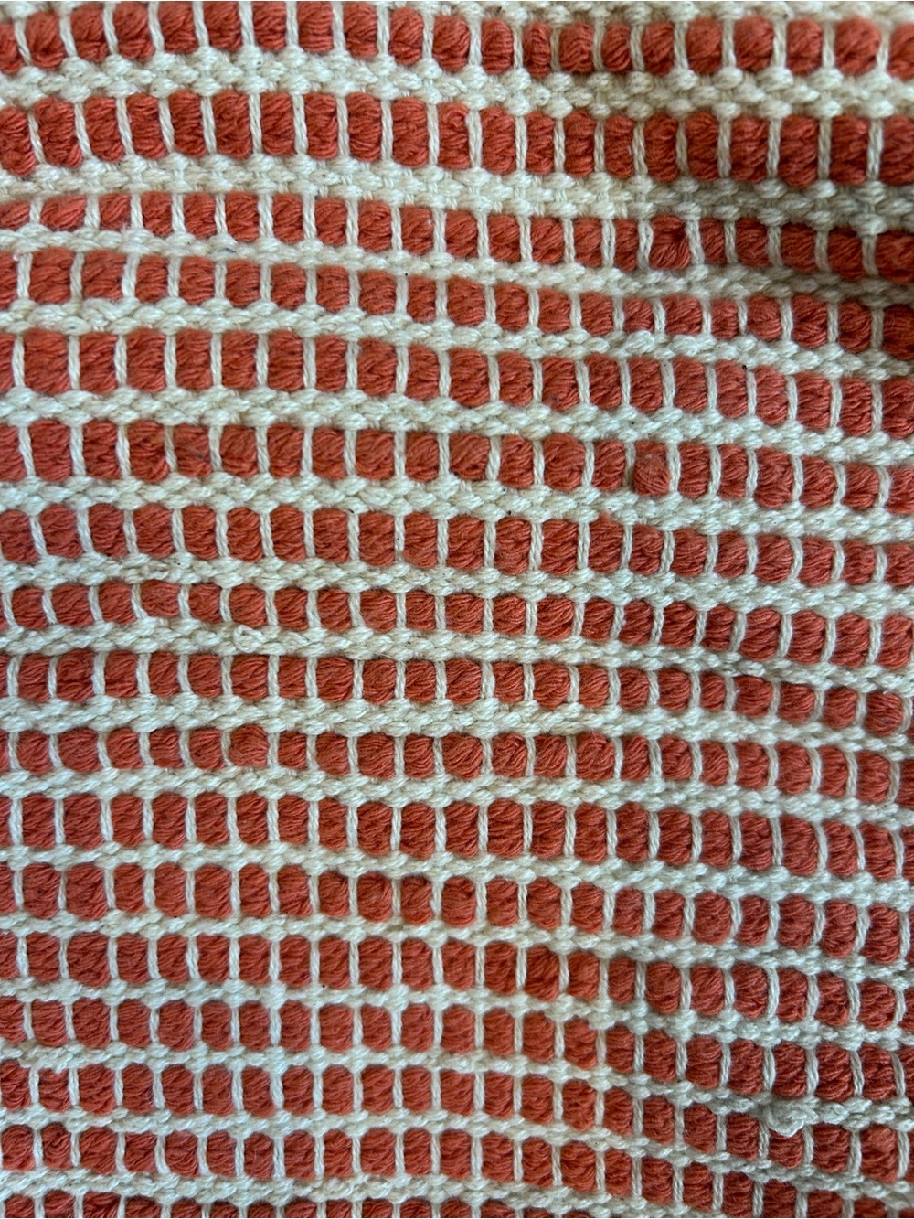 Twig & Arrow Handwoven coral & Cream Tassel Tote boho Bag - Picture 6 of 6